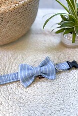 Bow Tie Azure Breeze | Blue White Stripes