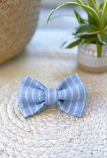 Bow Tie Azure Breeze | Blue White Stripes