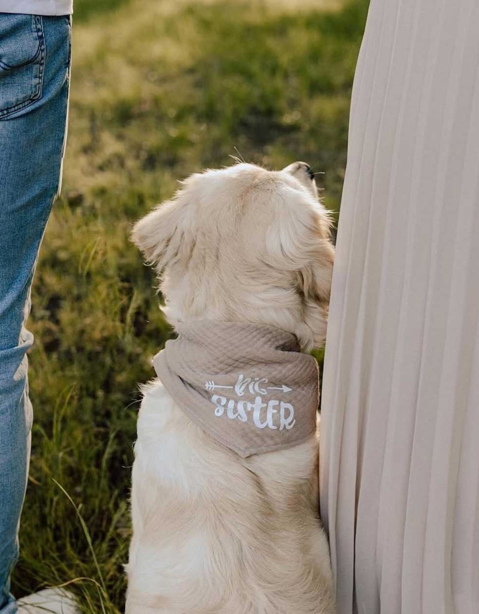 Baby Announcement | Bandana Beige