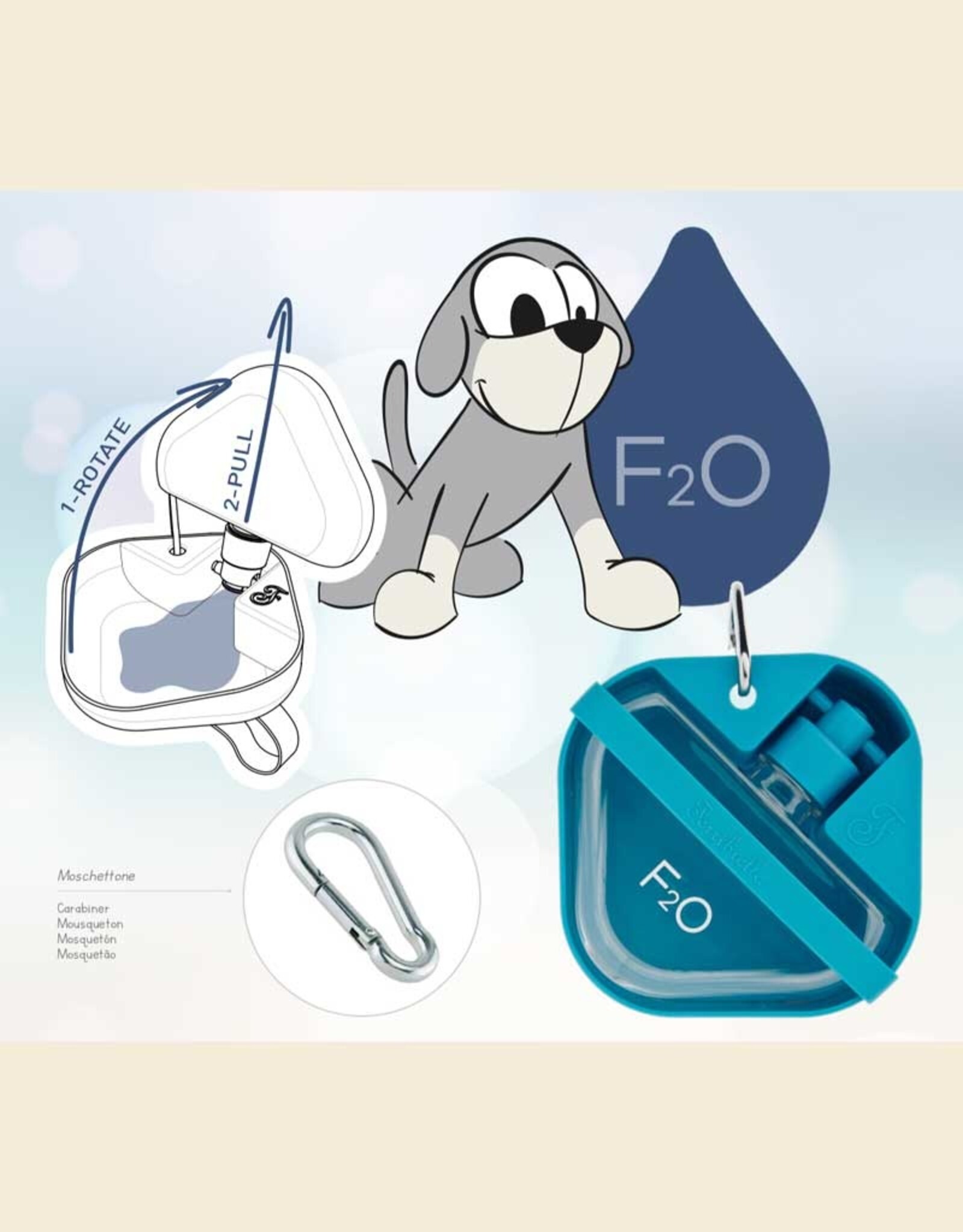 F20 Waterfles voor onderweg | Rood