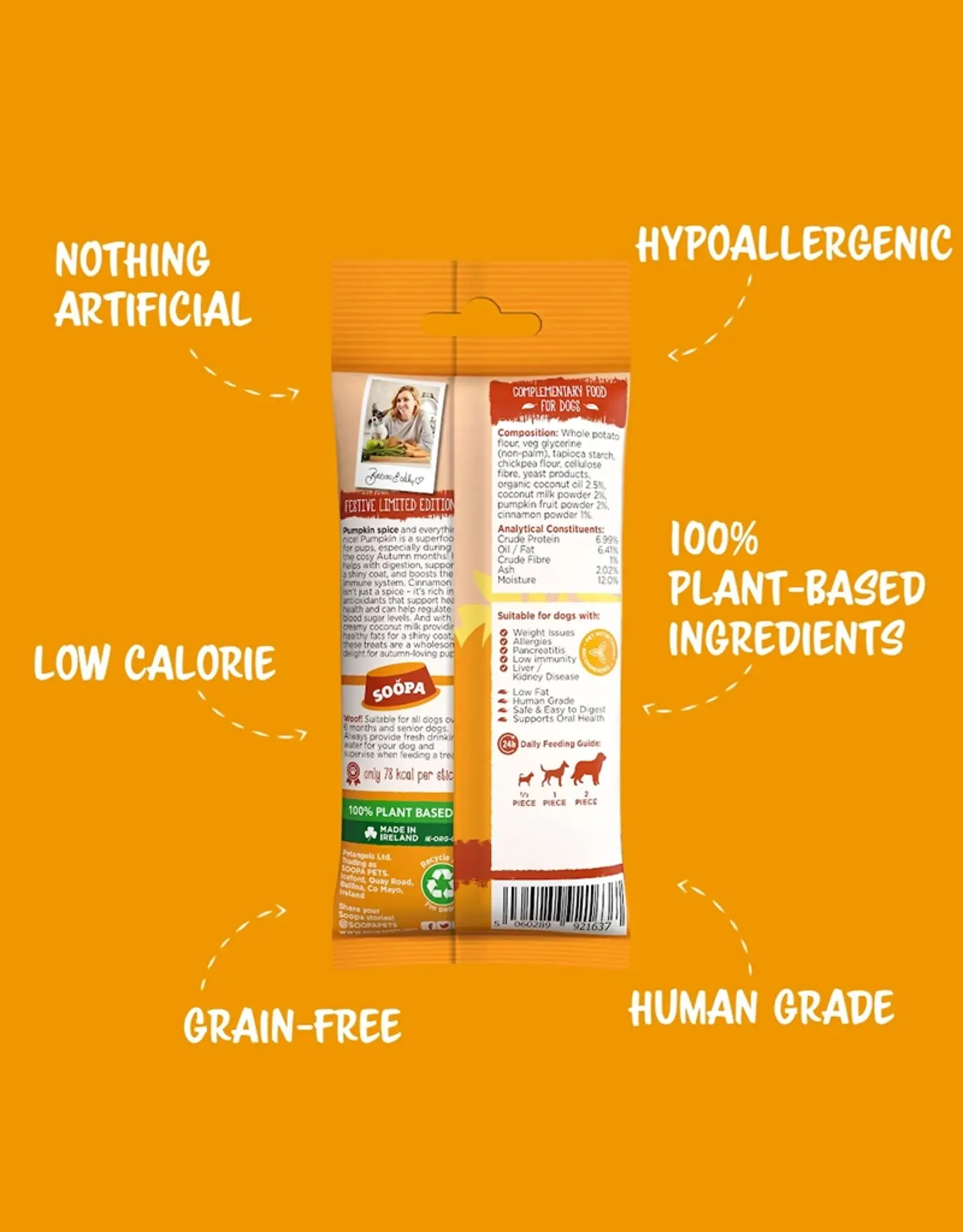 Soopa Soopa | Natural Dental Stick | Pumpkin Spiced Latte
