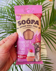 Soopa Soopa | Natuurlijke Dental Stick | Strawberry & Coco-Cream Cupcake