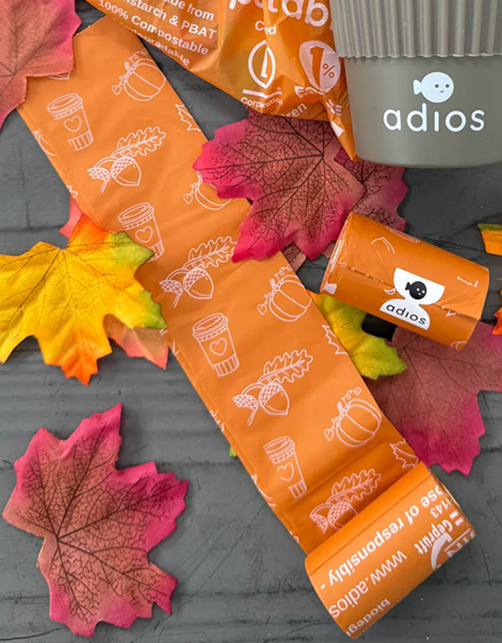 Adios Plastic | Composteerbare Poepzakjes | Herfst