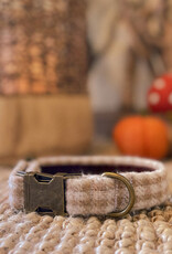 Dog Collar | Oatmilk Check  (last S)
