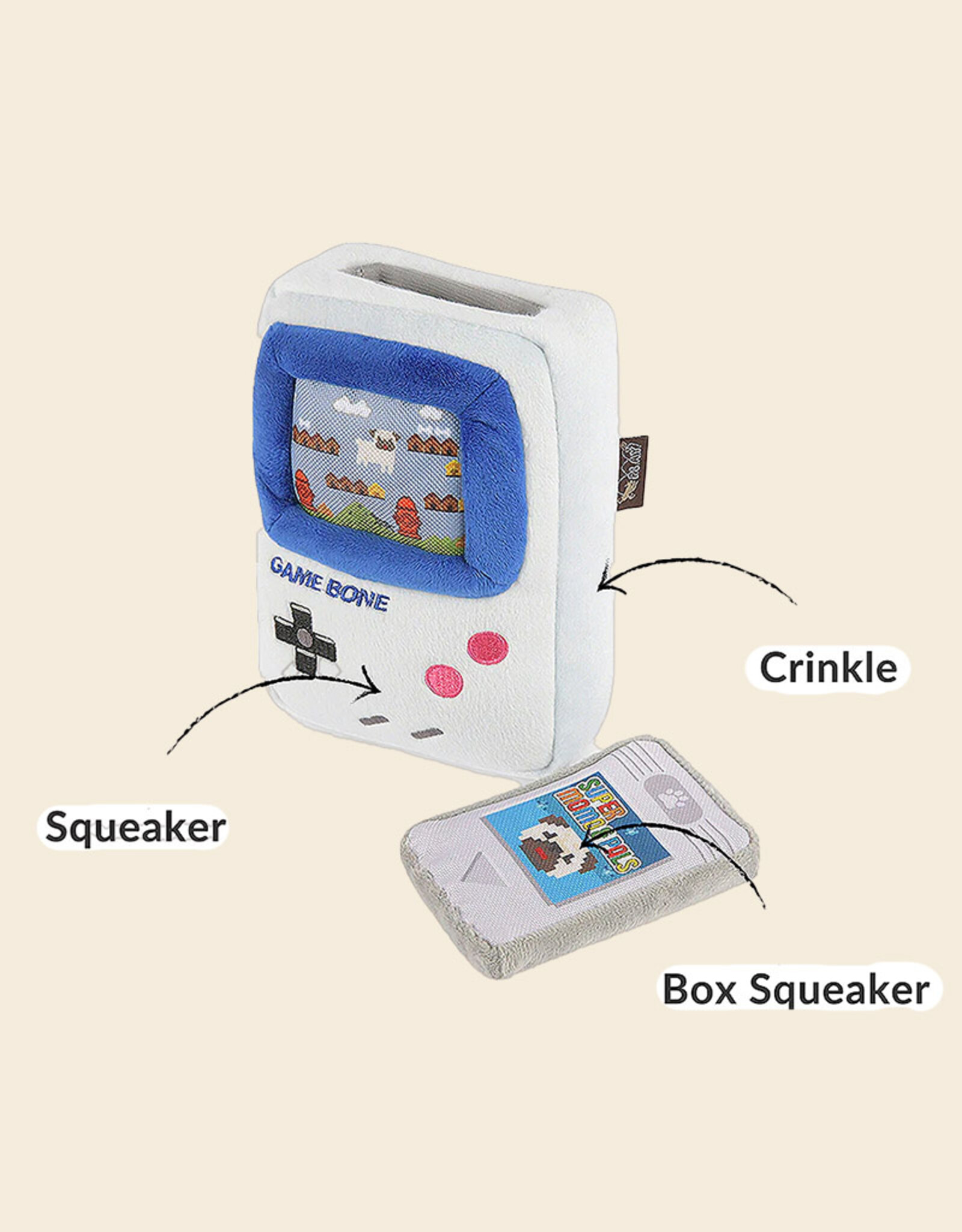 P.L.A.Y. PLAY 90s Classics Game Bone | Game Boy Hondenspeeltje