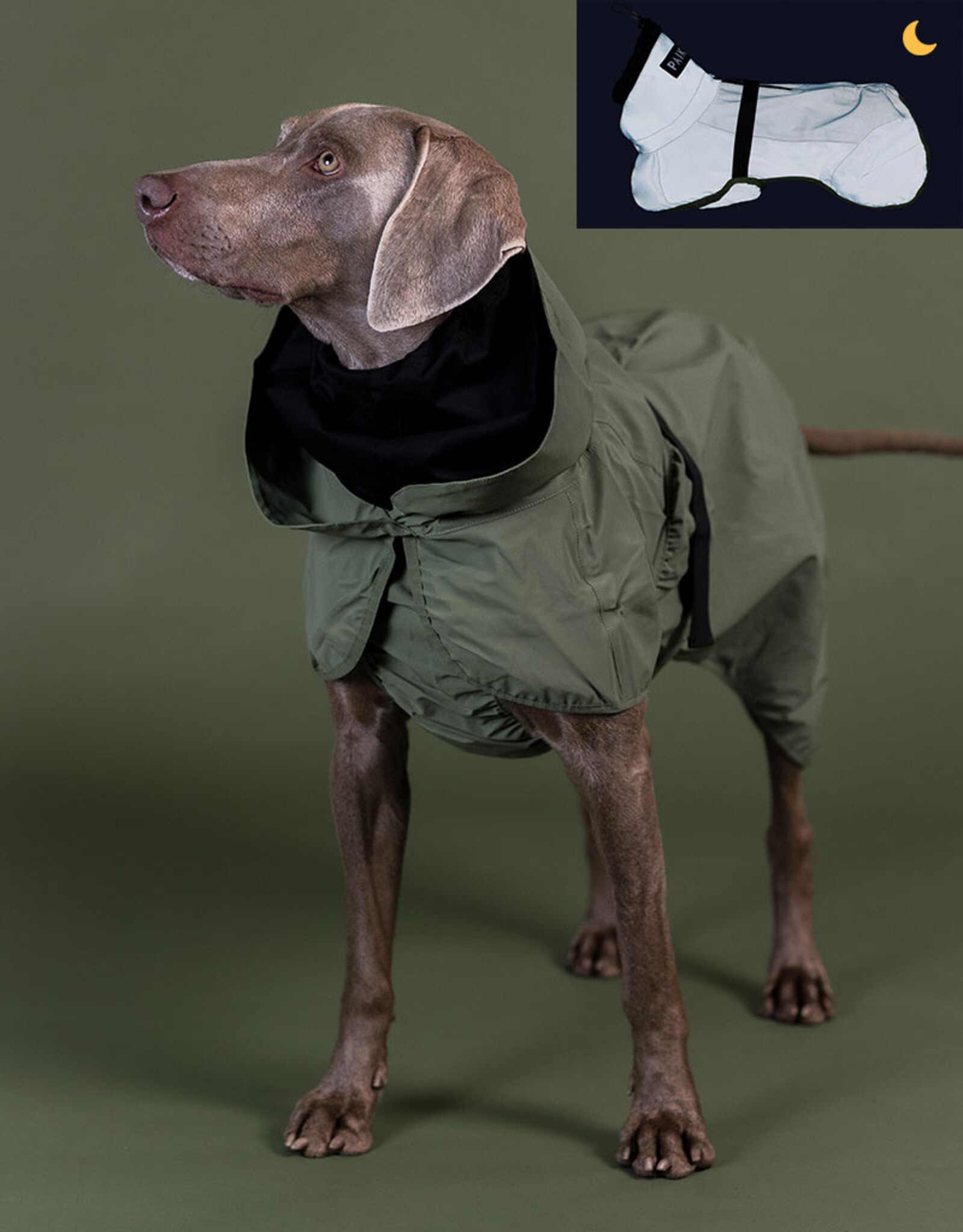 PAIKKA PAIKKA | Reflective Raincoat | Shell Jacket Green