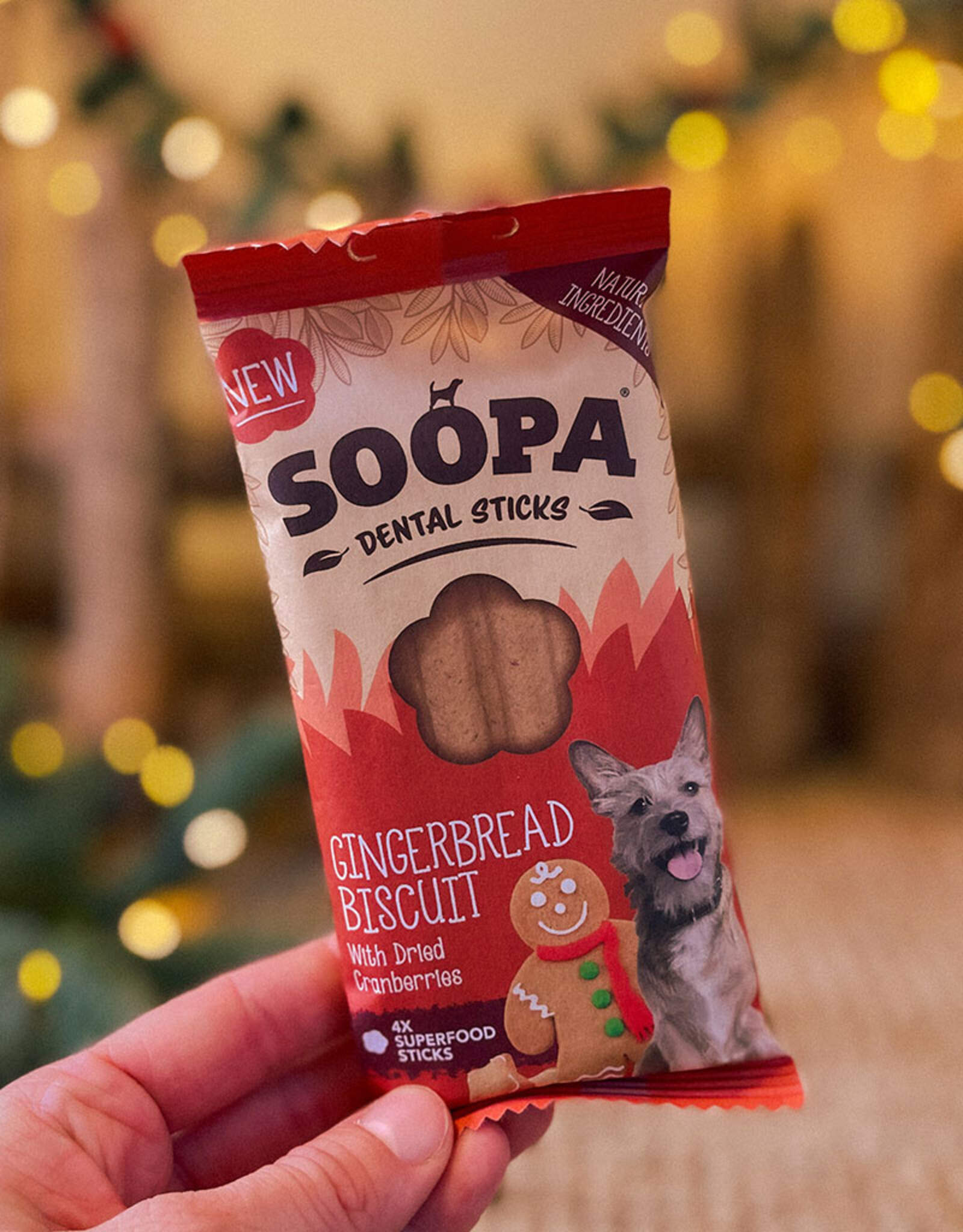 Soopa Soopa | Natuurlijke Dental Stick | Gingerbread Biscuits