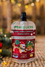 Meaty Licks Kerst Pindakaas Pouch voor Honden | Kalkoen