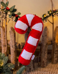 Candy Cane dog toy