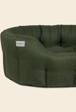 Earthbound Round Morland Dog Bed | Dark Green