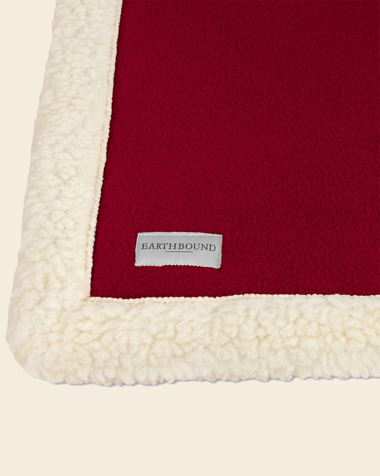 Earthbound Sherpa Fleece dekentje voor honden | Rood