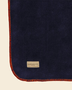 Earthbound Stitched Fleece Blanket | Navy Blue