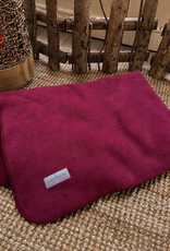 Earthbound Stitched Fleece Blanket for Dogs | Burgundy Red
