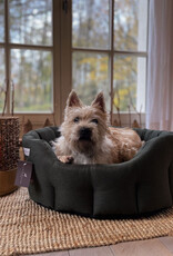 Earthbound Round Morland Dog Bed | Dark Green