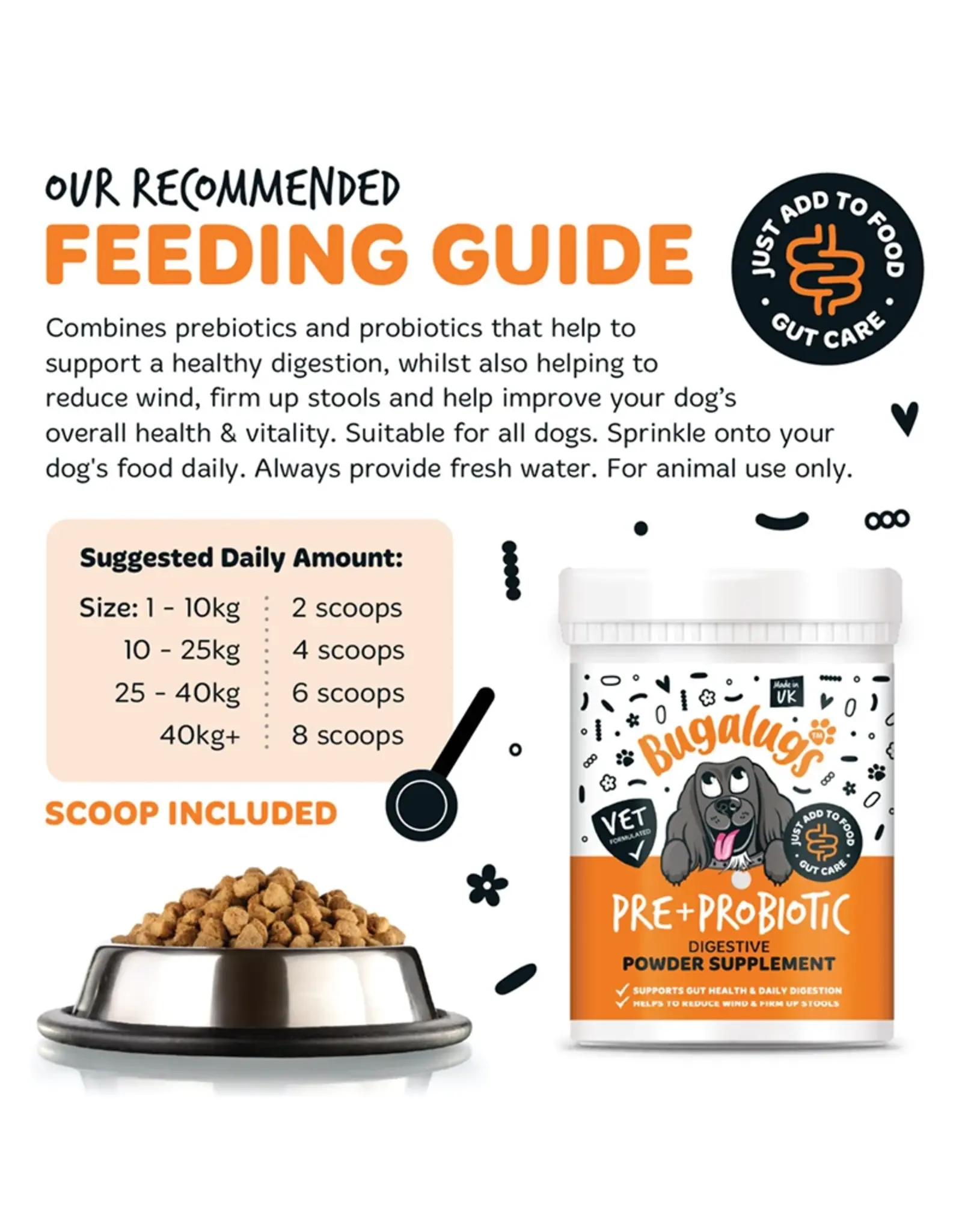 Bugalugs Pre- & Probiotica for dogs | Bugalugs