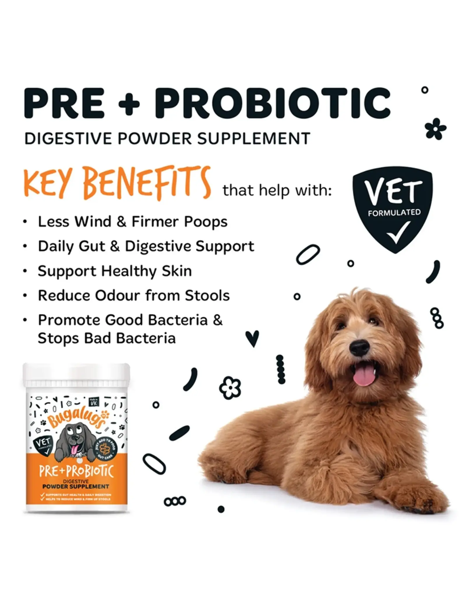 Bugalugs Pre- & Probiotica for dogs | Bugalugs