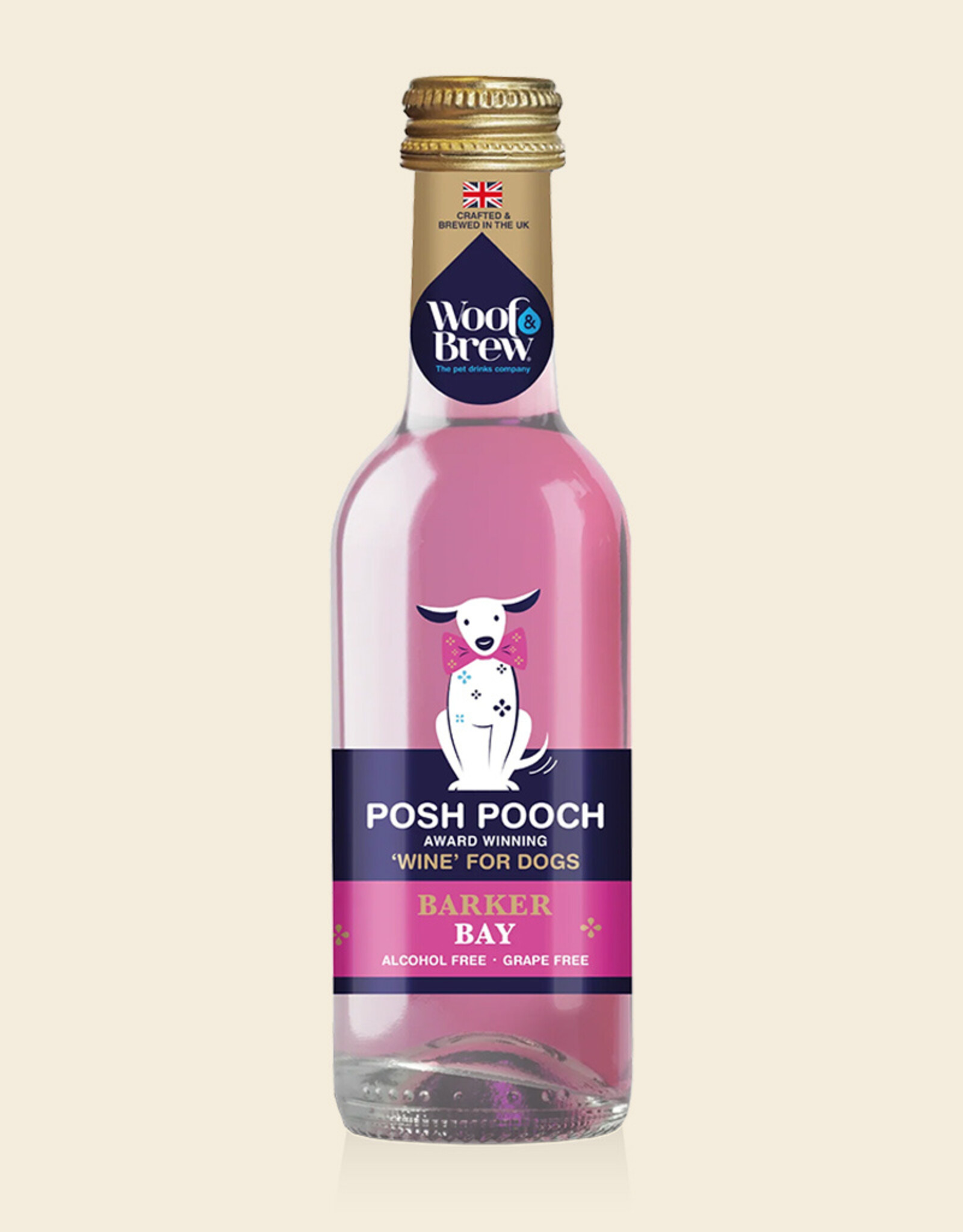 Woof & Brew Rosé wine for Dogs | POSH POOCH BARKER BAY