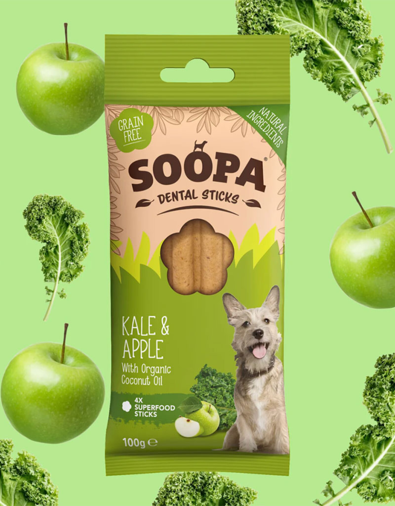 Soopa Soopa | Natural Dental Stick | Apple & Kale