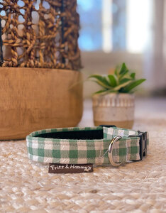 Halsband | Prairie Check | groene vichy ruit