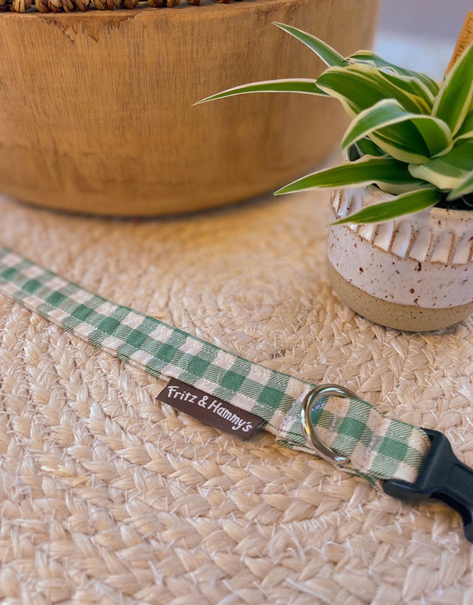 Dog Collar | Prairie Green Check