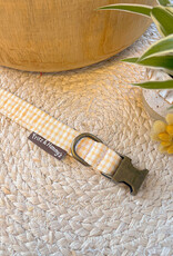 Halsband | Buttercup Check | gele vichy ruit  (laatste S)