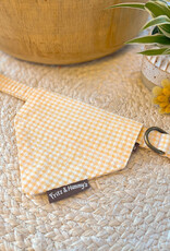 Slip-On Bandana  | Buttercup Check | gele vichy ruit  (laatste S)