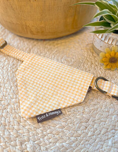 Slip-On Bandana  | Buttercup Check | gele vichy ruit