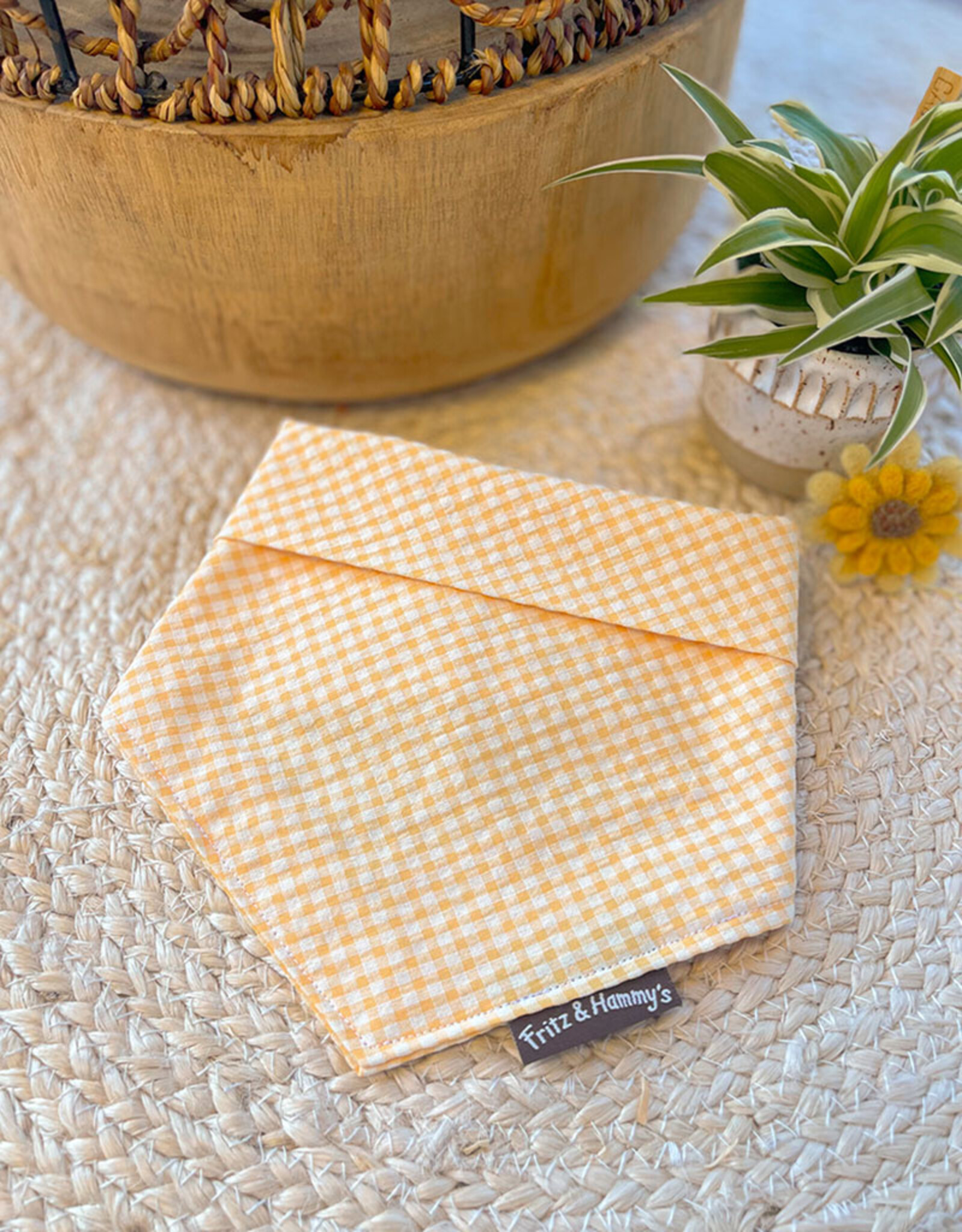 Bandana  | Buttercup Check | gele vichy ruit