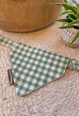 Slip-On Bandana  | Prairie Check | groene vichy ruit
