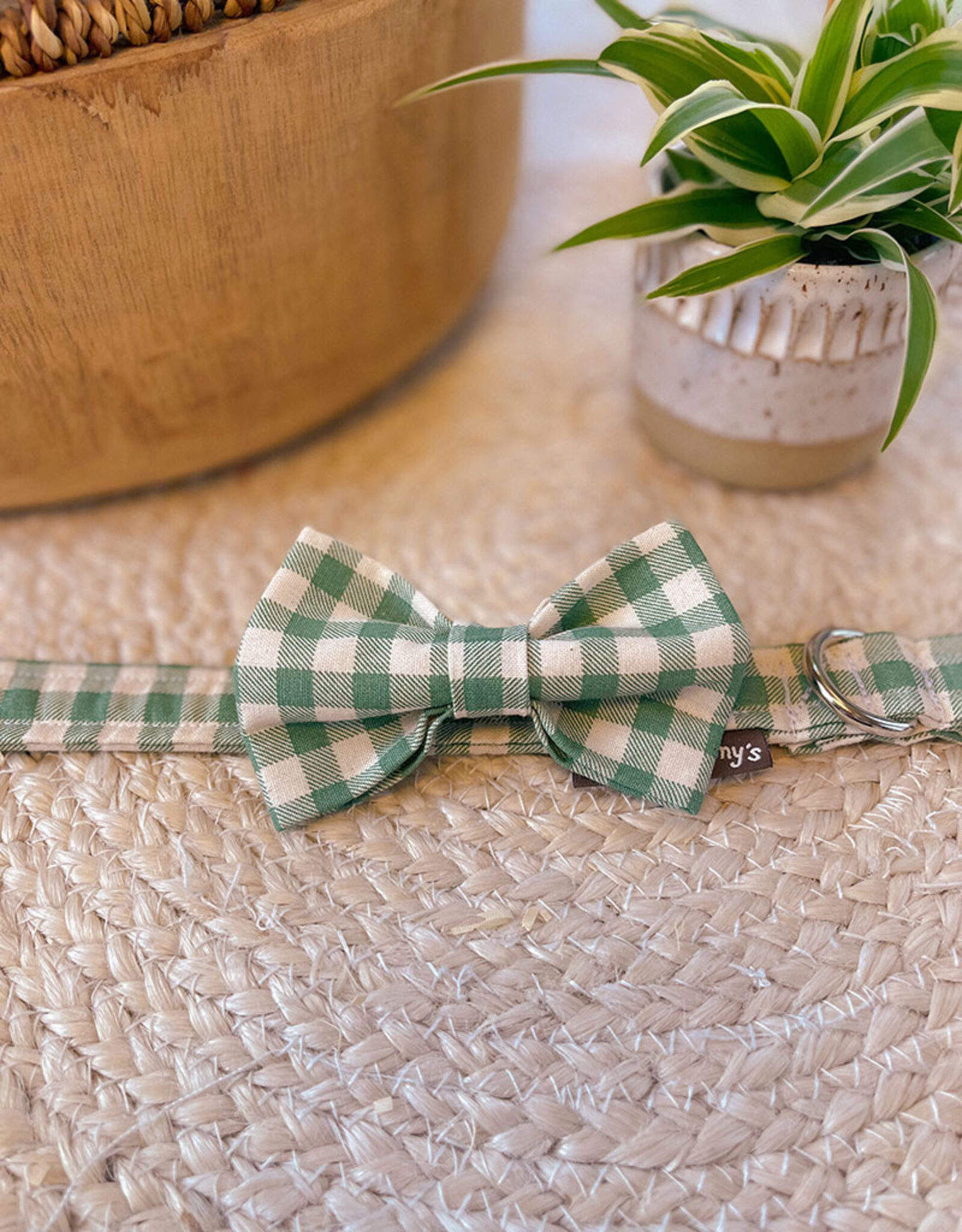 Strik voor honden | Prairie Check | groene vichy ruit