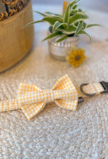 Dog Bow Tie | Buttercup Yellow Check