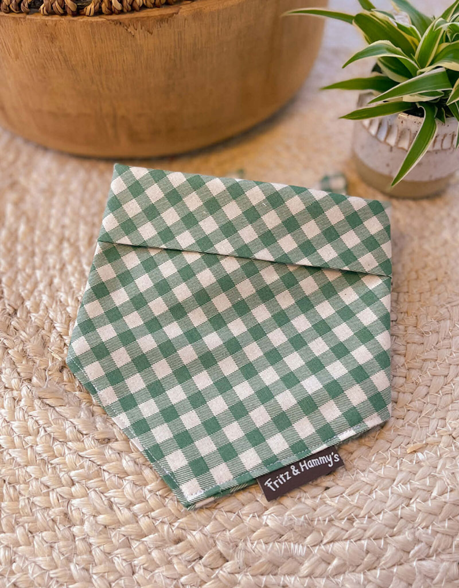 Bandana  | Prairie Check | groene vichy ruit