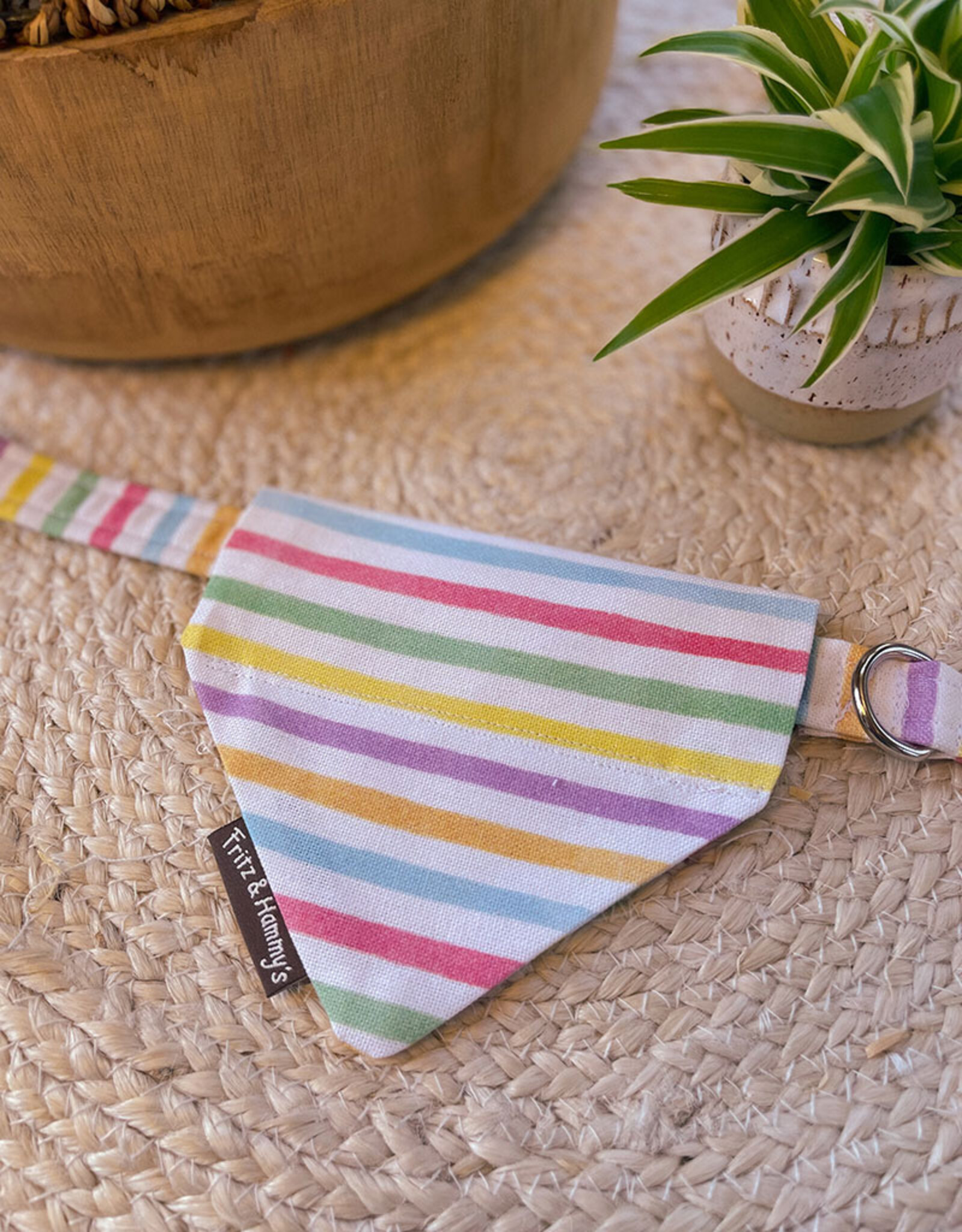 Slip-On Bandana  | Pastel Rainbow