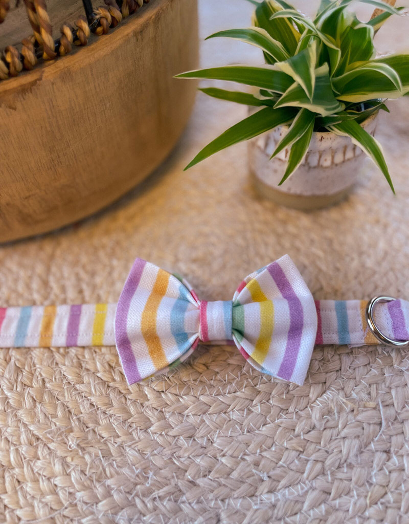 Dog Bow Tie | Pastel Rainbow