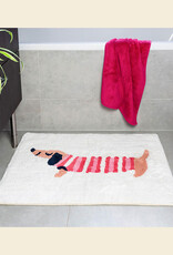 Tufted cotton bath mat | Sausage Dog