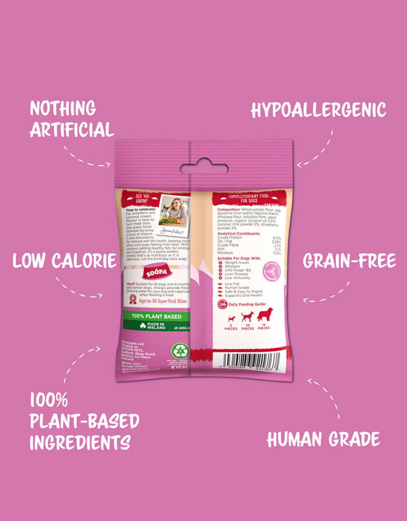 Soopa Soopa | Healthy Bites | Strawberry & Coco-Cream Cupcake