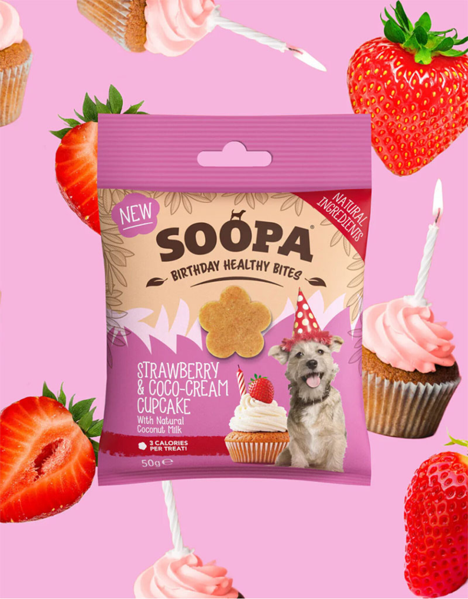 Soopa Soopa | Healthy Bites | Strawberry & Coco-Cream Cupcake