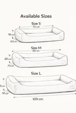 Pillow Villa Dog bed | Dream Corduroy | Anthracite