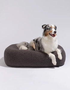 Pillow Villa Hondenmand | Pebble | Teddy Anthracite