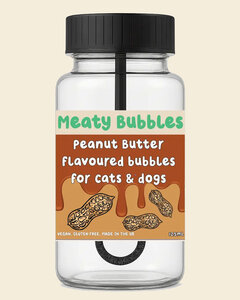 Meaty Licks Bellenblaas voor Honden | PINDAKAAS  (120ml)