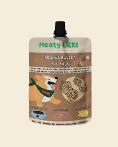 Meaty Licks Peanut Pouch for Dogs