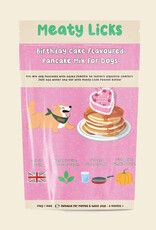 Meaty Licks Verjaardagstaart pancake mix voor honden | Meaty Licks
