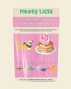 Meaty Licks Birthday cake pancake mix for dogs
