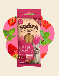 Soopa Soopa | Natuurlijke Dental Stick | Strawberry Dog-Quiri
