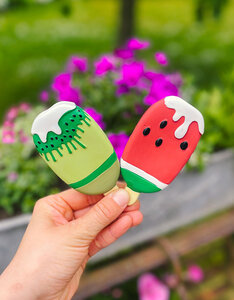Duo of ice lolly's | Latex Dog Toy