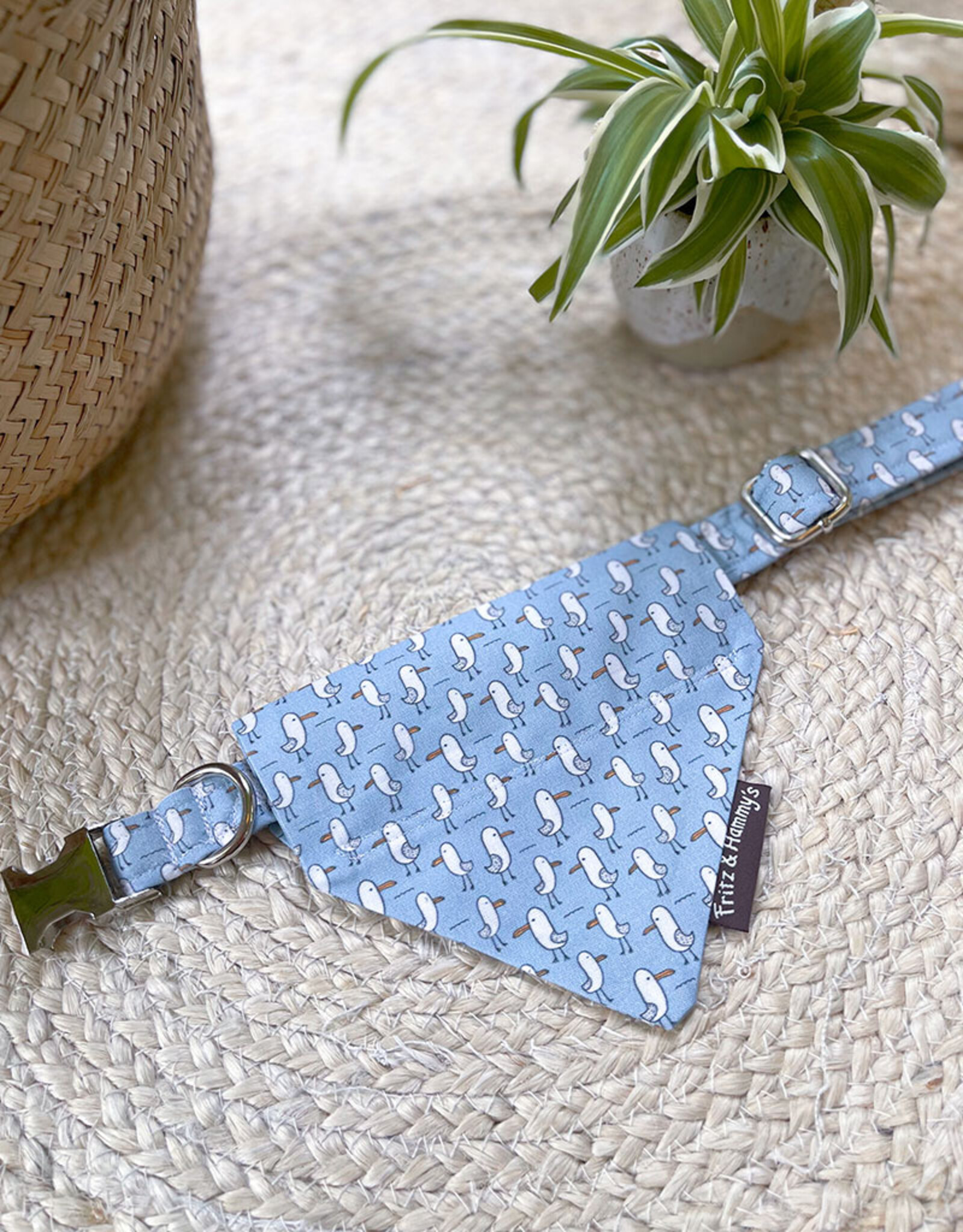 Slip-On Bandana  | Salty Paws Seagulls | zeemeeuw print