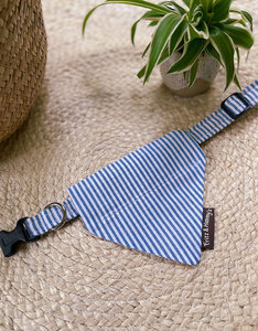 Slip-On Bandana  | Capri Blue Stripe