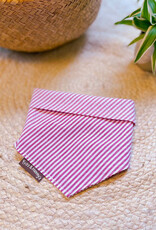 Bandana | Cherry Pink Stripe | roze met wit streepje