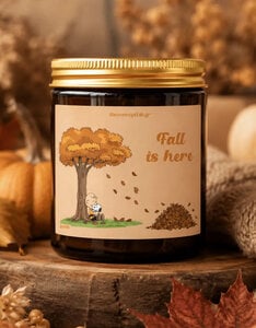 Snoopy Herfst soja kaars | Sweet Caramel