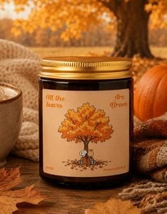 Snoopy Herfst soja kaars | Sweet Apple Spice